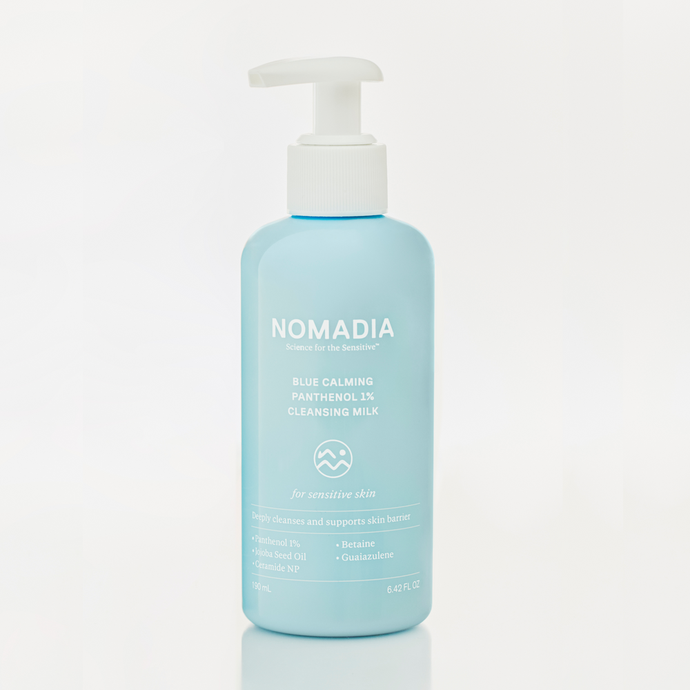 Blue Calming Panthenol 1% Cleansing Milk 190 mL pump bottle