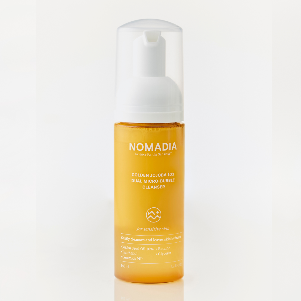 Golden Jojoba 10% Dual Micro-bubble Cleanser 140 mL foam pump bottle