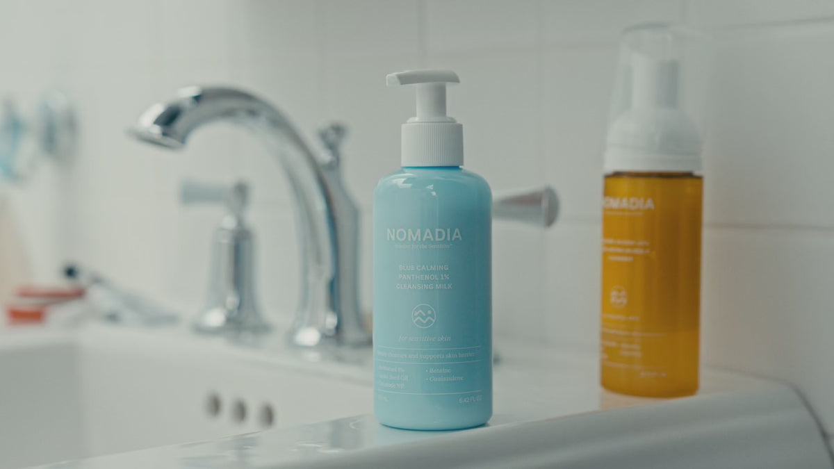 Cómo usar Blue Calming Panthenol 1% Cleansing Milk